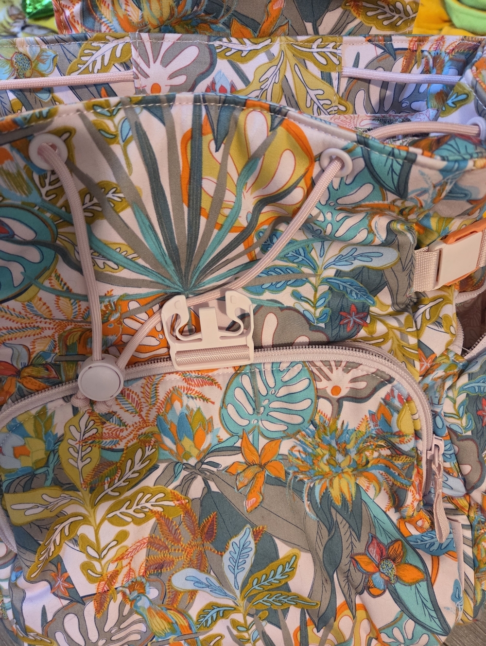 Vera Bradley Women's Utility Backpack in the Rain Forest Canopy - Picture 5 of 5